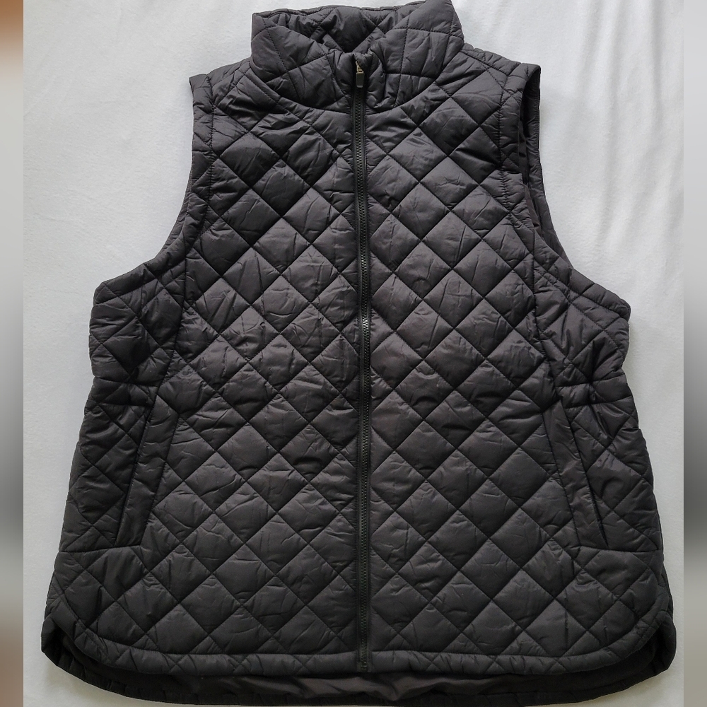 Women's Quilted Black Vest